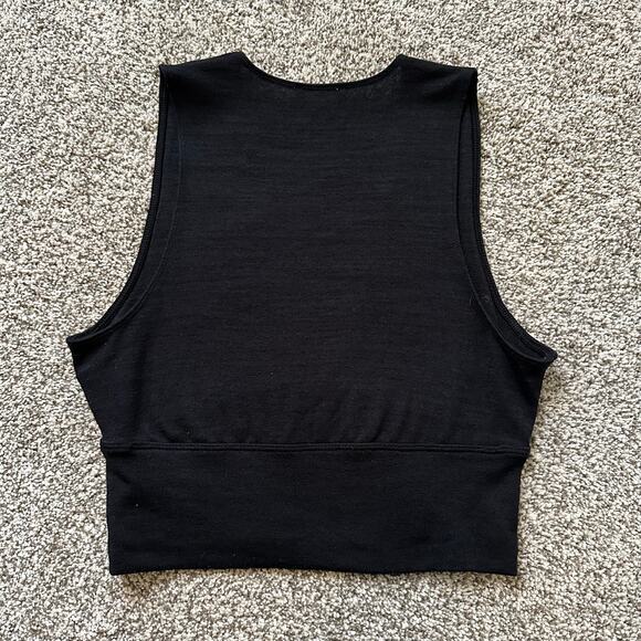 Wilfred Free black v-neck crop tank top size M - Picture 6 of 12